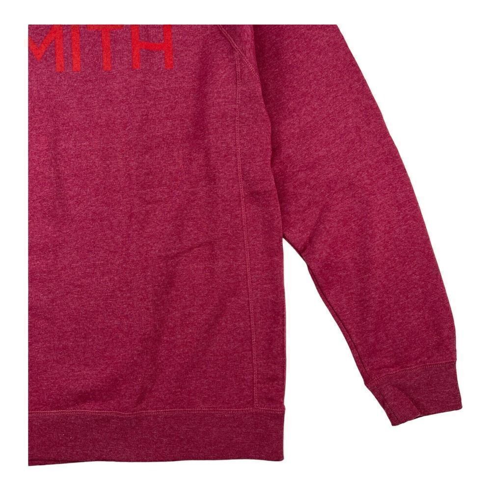 NWT Smith Men Red Sweatshirt Fleece Pullover US XXL Essential Crew Independent - Picture 4 of 7